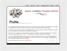 Tablet Screenshot of pharmawriter.ca